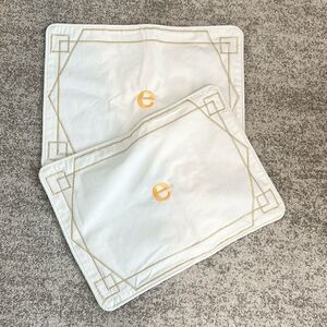 Pottery Barn Teens NWT E Monogrammed Pillow Covers 12”x16”